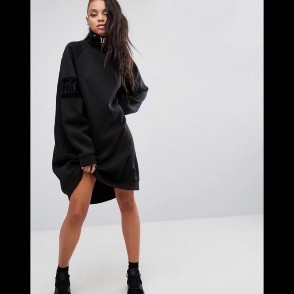 Rihanna by puma oversized Neck Zip Sweater/Dress